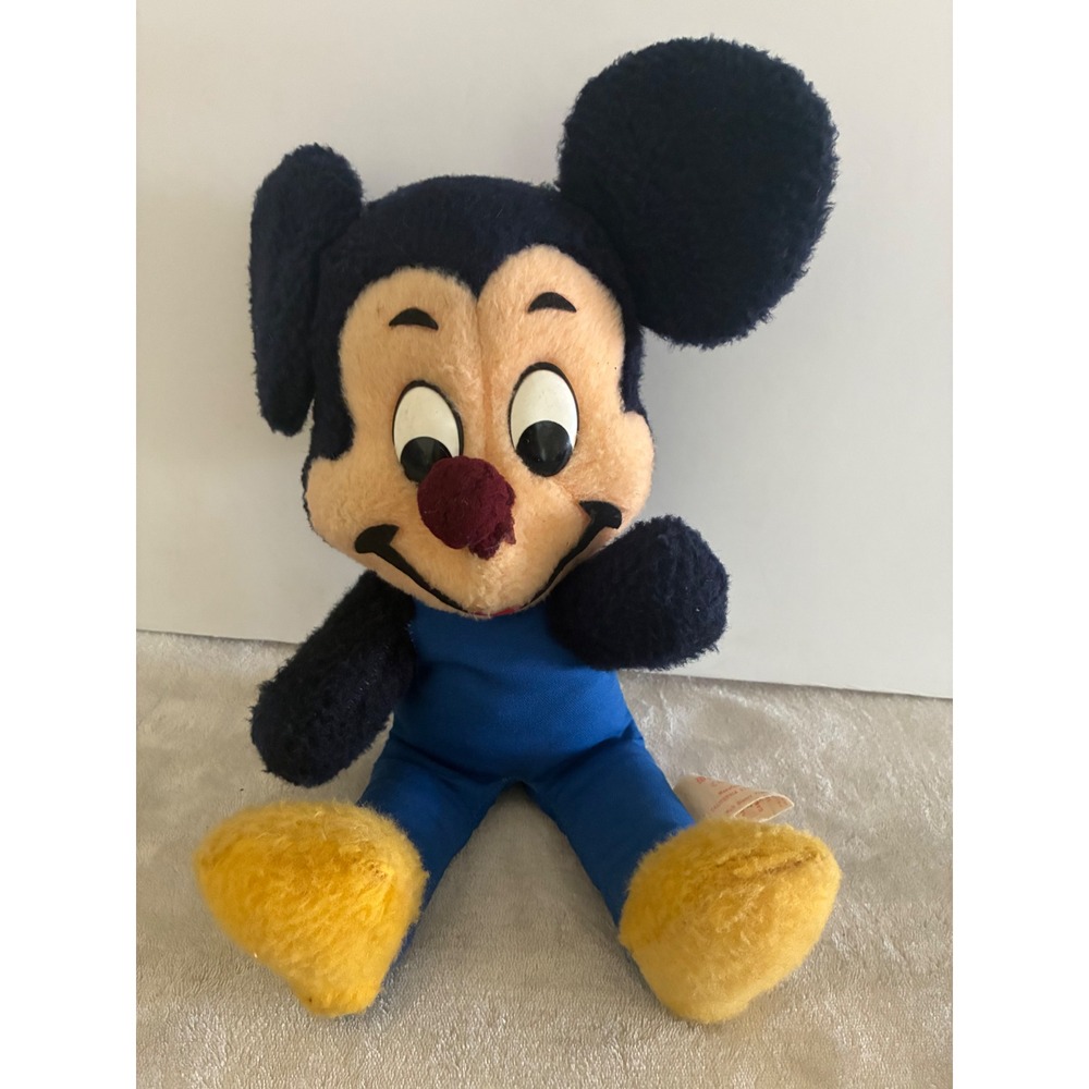 Vintage 1970s Mickey Mouse Plush California Stuffed Toys Disney 14" flaw